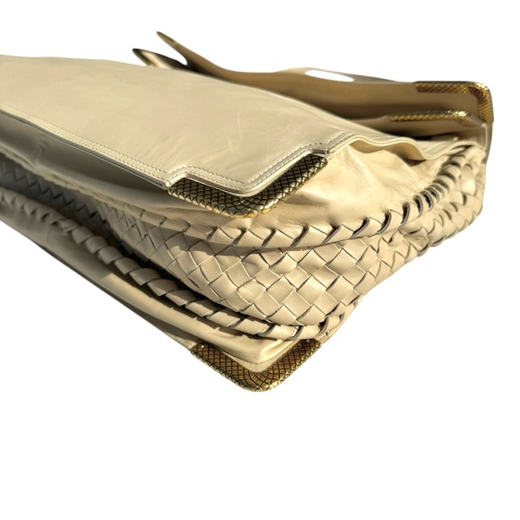 Bottega Veneta Intrecciato Shoulder Bag Large Double Flap - Picture 12 of 17